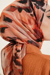 Fırça Desenli Soft Eşarp Camel