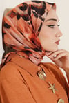 Fırça Desenli Soft Eşarp Camel