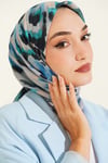 Fırça Desenli Soft Eşarp Gri