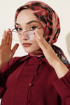 Fırça Desenli Soft Eşarp Siyah