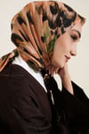 Fırça Desenli Soft Eşarp Yeşil