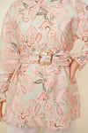 Gold Tokalı Paisley Desen Tunik Mint