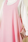 İkili Jile Elbise Takım Pembe