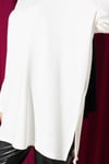Kalp Detaylı Basic Tunik Ekru