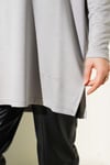 Kalp Detaylı Basic Tunik Gri