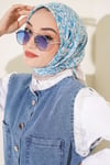 Karmaşık Desenli Eşarp Bej