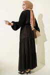 Katlı İkili Abaya Takım Bej
