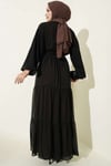 Katlı İkili Abaya Takım Latte