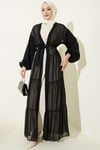Katlı İkili Abaya Takım Taş