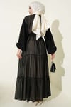 Katlı İkili Abaya Takım Taş