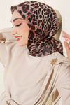 Leopar Serisi Cotton Eşarp Asorti 10