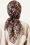 Leopar Serisi Cotton Eşarp Asorti 10