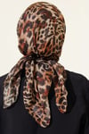 Leopar Serisi Cotton Eşarp Asorti 2