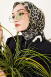 Leopar Serisi Cotton Eşarp Asorti 3
