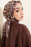 Leopar Serisi Cotton Eşarp Asorti 6
