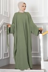 Leyli Tesettür Abaya Takım Mint