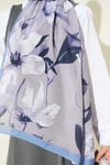 Lily Desenli Soft Şal Bebe Mavi