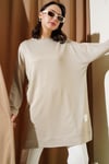 Loyşa Armalı Basic Tunik Bej