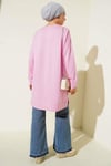Loyşa Armalı Basic Tunik Pembe