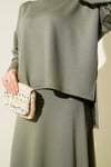 Loyşa Basic Tunik Etek İkili Takım Çağla Yeşili