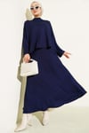 Loyşa Basic Tunik Etek İkili Takım Lacivert