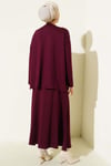 Loyşa Basic Tunik Etek İkili Takım Mürdüm