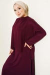 Loyşa Basic Tunik Etek İkili Takım Mürdüm