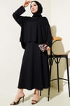 Loyşa Basic Tunik Etek İkili Takım Siyah