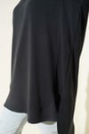 Loyşa Oval Kesim Oversize Tunik Antrasit