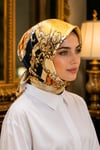 Luxury Zincir Detaylı Eşarp Serisi Camel