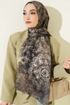 Mandala Desen Bambu Kraş Şal Haki