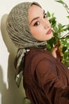 MK Desen Soft Eşarp Kamuflaj Yeşili