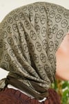 MK Desen Soft Eşarp Kamuflaj Yeşili