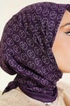 MK Desen Soft Eşarp Mürdüm