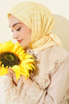 MK Desen Soft Eşarp Sarı