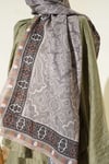Motif Desenli Soft Şal Bej