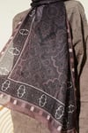 Motif Desenli Soft Şal Vizon