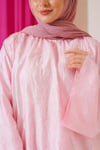 Nakışlı İspanyol Kol Bluz Pembe