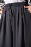 Önü Pile Detaylı Loyşa Pantolon Füme