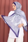 Otantik Motif Şal Serisi Saks