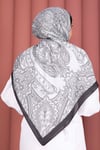 Otantik Motif Şal Serisi Siyah Beyaz