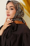 Otantik Motifli Eşarp Camel