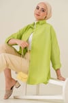 Oversize Gömlek Pastel Yeşili