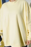 Oversize İnterlok Basic Tunik Sarı