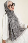 Paisley Kraş Modal Şal Bej