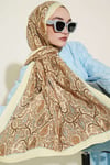 Paisley Kraş Modal Şal Sarı