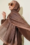 Paisley Motifli Soft Şal Latte