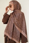 Paisley Motifli Soft Şal Latte