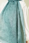 Paisley Motifli Soft Şal Mint
