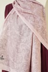 Paisley Motifli Soft Şal Pudra